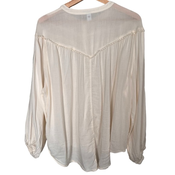 Old Navy Oversized Crochet Pom-Pom Dolman-Sleeve Blouse for Women Size Large - Picture 4 of 13